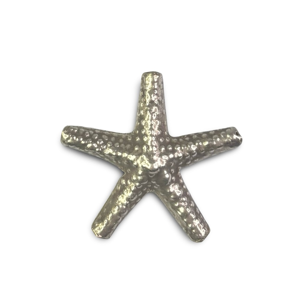 Vintage Sterling Silver Starfish Necklace Pendant Ocean Marine, [1.5” x 1.5”]